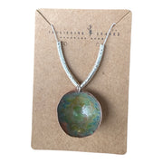 Patina Copper and Sterling Bowl Necklace