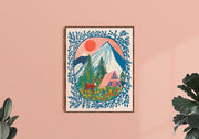 Into the Wilderness - Mountain Landscape Art Print